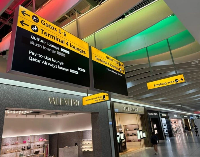 Smoking Area in Heathrow Terminal 4