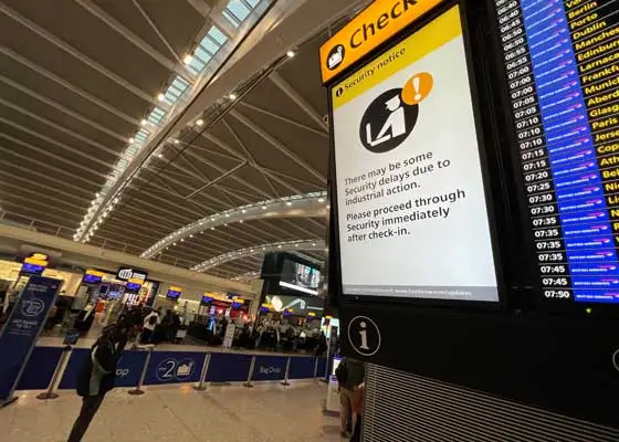 Heathrow Terminal 5 Security Times